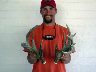Matched coues shed antlers - 122 inches